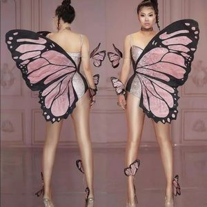 Glam Butterfly Showgirl Halloween Costume